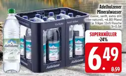 Edeka Adelholzener Mineralwasser classic, sanft, extra still Angebot
