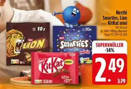 Edeka Nestlé Smarties, Lion oder KitKat mini Angebot