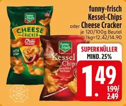Edeka funny-frisch Kessel-Chips oder Cheese Cracker Angebot