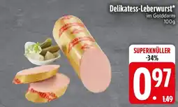 Edeka Delikatess-Leberwurst* im Golddarm Angebot