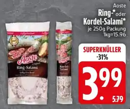 Edeka Aoste Ring-Salami Angebot