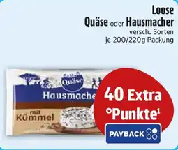 Edeka Loose Quäse oder Hausmacher Angebot