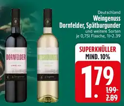 Edeka Weingenuss Dornfelder, Spätburgunder Angebot