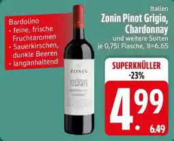 Edeka Zonin Pinot Grigio, Chardonnay Angebot