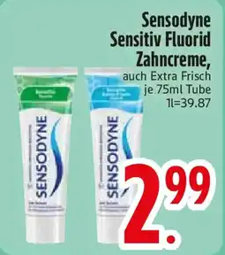 Edeka Sensodyne Sensitiv Fluorid Zahncreme Angebot