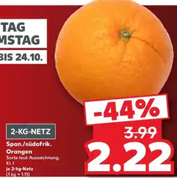 Kaufland Span./südafrik. Orangen Angebot