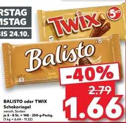 Kaufland BALISTO oder TWIX Schokoriegel Angebot
