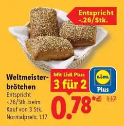 Lidl Weltmeister-brötchen Angebot