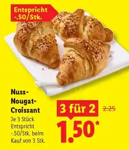 Lidl Nuss-Nougat-Croissant Angebot