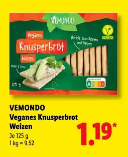 Lidl VEMONDO Veganes Knusperbrot Weizen Angebot