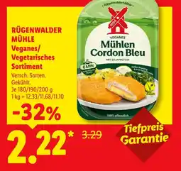 Lidl Rügenwalder Mühle Veganes Mühlen Cordon Bleu Angebot
