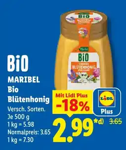 Lidl Bio MARIBEL Bio Blütenhonig Angebot