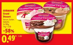 Lidl Ehrmann Grand Dessert Angebot