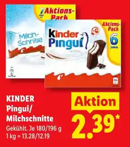 Lidl Kinder Pinguil/Milchschneite Angebot