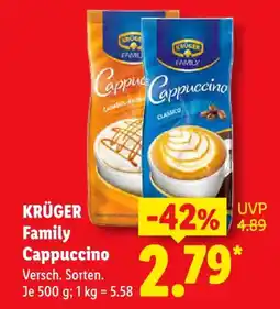 Lidl KRÜGER Family Cappuccino Angebot
