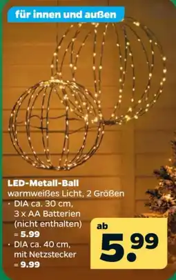 Netto LED-Metall-Ball Angebot