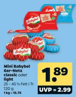 Netto Mini Babybel classic oder light Angebot