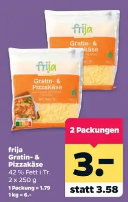Netto frija Gratin- & Pizzakäse Angebot