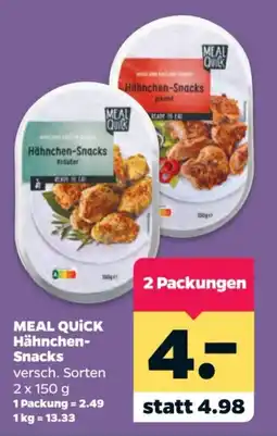 Netto MEAL QUICK Hähnchen-Snacks Angebot