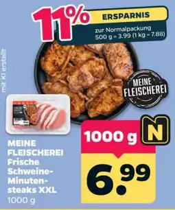Netto MEINE FLEISCHEREI Frische Schweine-Minuten-steaks XXL Angebot