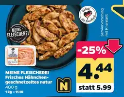 Netto MEINE FLEISCHEREI Frisches Hähnchen-geschnetzeltes natur Angebot