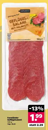 Netto Farmländer Geflügelsalami Angebot