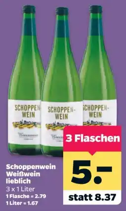 Netto Schoppenwein Weißwein lieblich Angebot