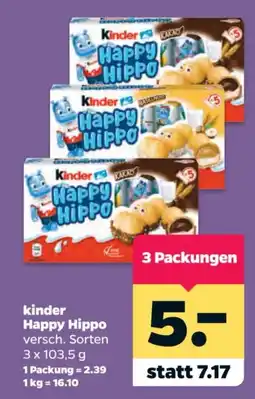 Netto kinder Happy Hippo Angebot