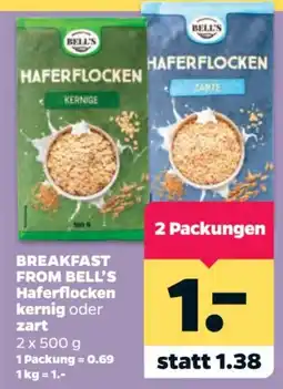 Netto BELL'S Haferflocken Angebot