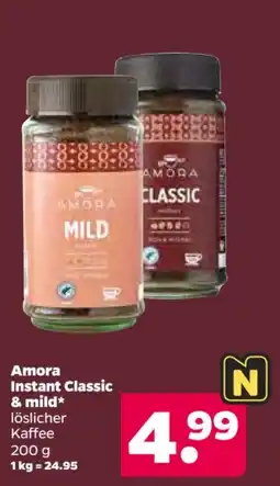 Netto Amora Instant Classic & mild* löslicher Kaffee Angebot