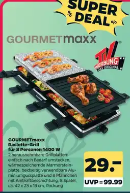 Netto GOURMETmaxx Raclette-Grill für 8 Personen 1400 W Angebot