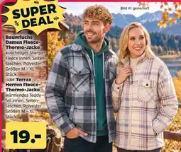 Netto Baumfuchs Damen Fleece-Thermo-Jacke oder Terrax Herren Fleece-Thermo-Jacke Angebot