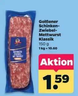 Netto Golßener Schinken-Zwiebel-Mettwurst Klassik Angebot