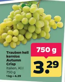 Netto Trauben hell kernlos Autumn Crisp Angebot