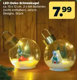 Netto LED-Deko-Schneekugel Angebot