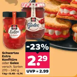Netto Schwartau Extra Konfitüre oder Gelee Angebot