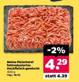 Netto Meine Fleischerei fettreduziertes Hackfleisch gemischt Angebot