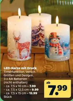 Netto LED-Kerze mit Druck Angebot
