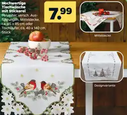 Netto Hochwertige Tischwäsche mit Stickerei Angebot