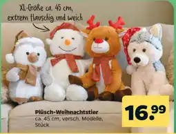 Netto Plüsch-Weihnachtstier Angebot