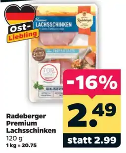 Netto Radeberger Premium Lachsschinken Angebot