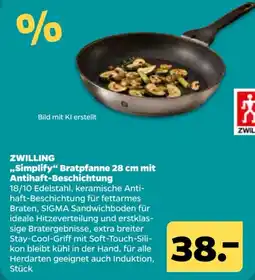 Netto ZWILLING „Simplify“ Bratpfanne 28 cm Angebot