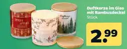 Netto Duftkerze im Glas mit Bambusdeckel Angebot