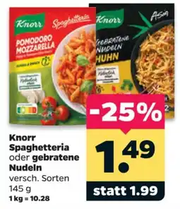Netto Knorr Spaghetteria oder gebratene Nudeln Angebot
