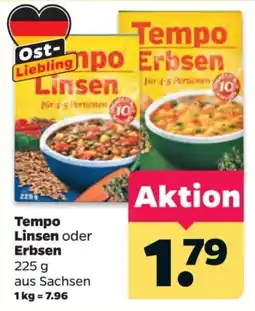 Netto Tempo Linsen oder Erbsen Angebot