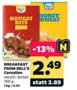 Netto BREAKFAST FROM BELL'S Cerealien Angebot