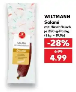 Kaufland WILTMANN Salami mit Hirschfleisch Angebot