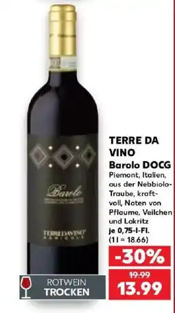 Kaufland TERRE DA VINO Barolo DOCG Angebot