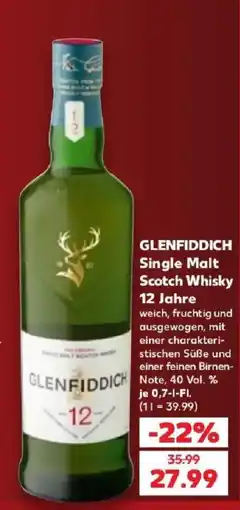 Kaufland GLENFIDDICH Single Malt Scotch Whisky 12 Jahre Angebot