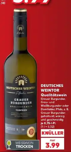 Kaufland DEUTSCHES WEINTOR Grauer Burgunder Angebot